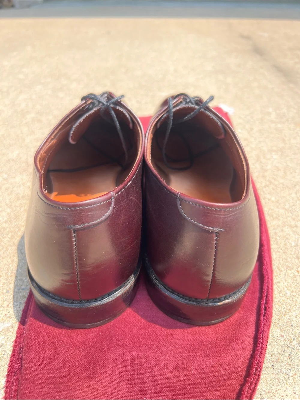 Allen Edmonds Men's Cap-Toe Oxfords in Dark Burgundy